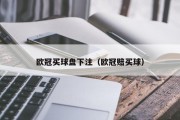 欧冠买球盘下注（欧冠赔买球）