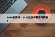 2030欧洲杯（2030欧洲杯赛程时间表）