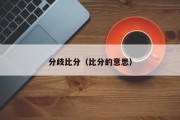 分歧比分（比分的意思）