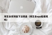 球王会买球盘下注初盘（球王会app能提现吗）